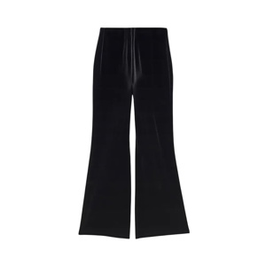 Mint Velvet Black Velvet Wide Trousers